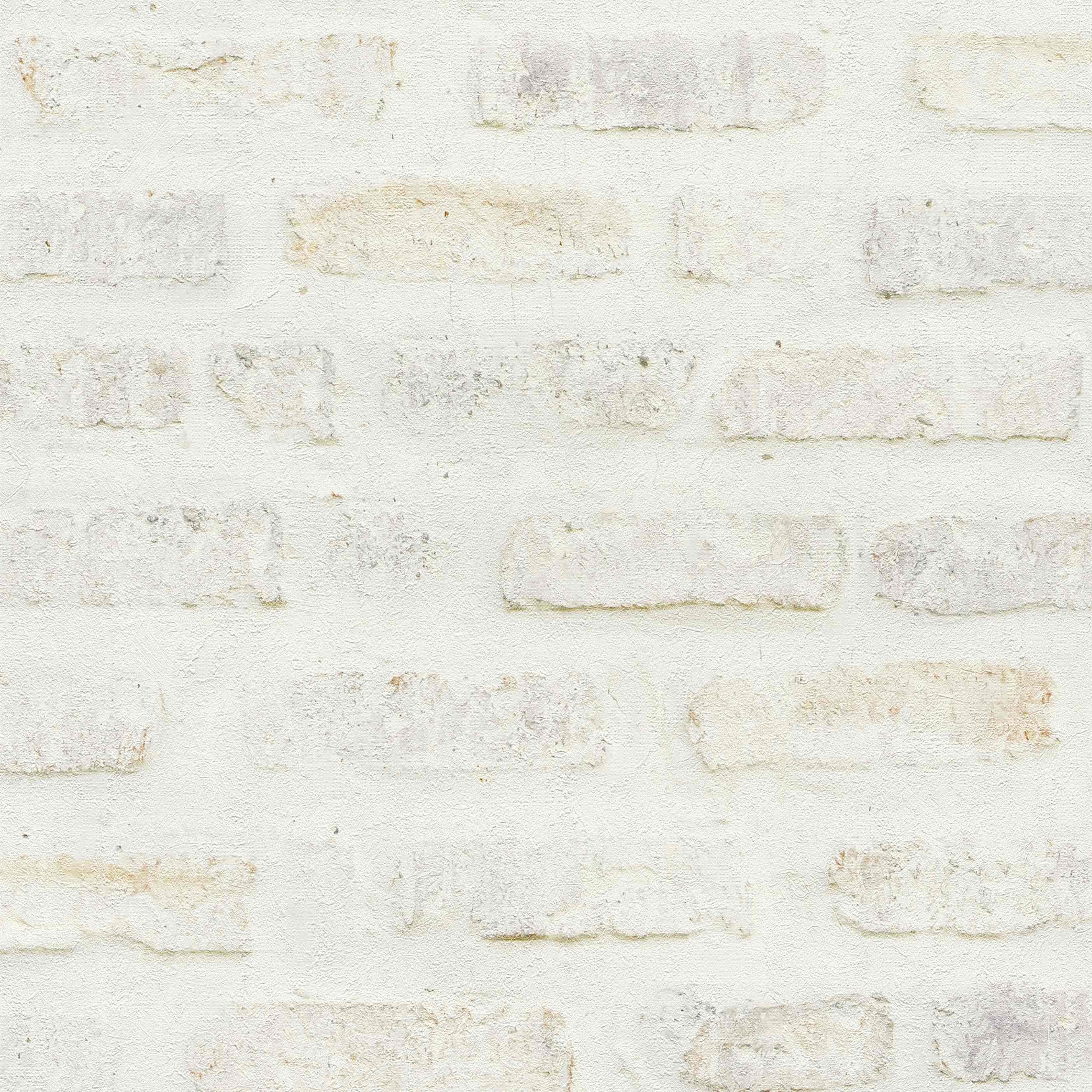 Papel pintado no tejido 374221 Elementos de piedra y hormigón blanco A.S. Creation