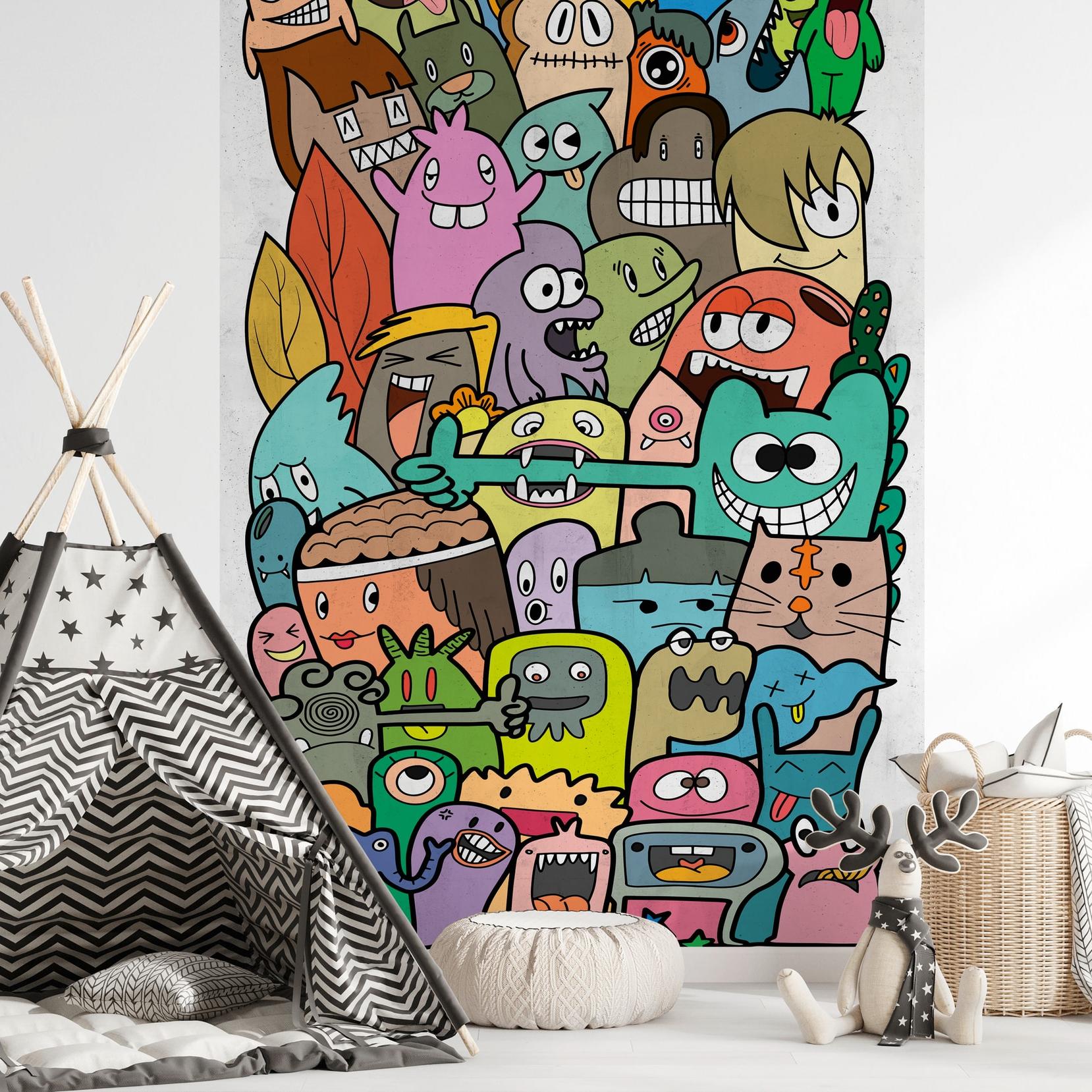 Papel pintado fotográfico A.S. Creation The Wall III 398271 Un motivo por rollo Habitación infantil Verde colorido