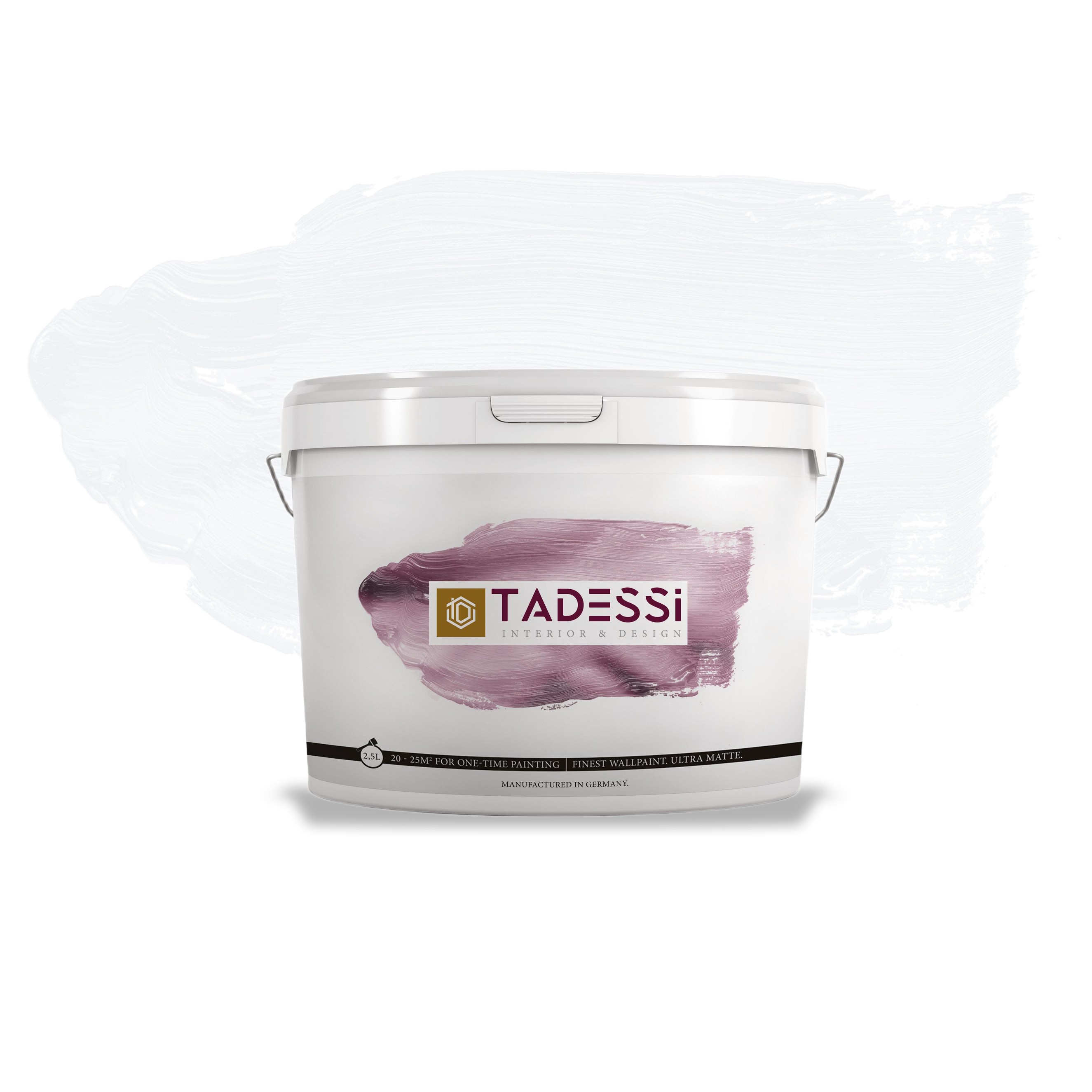 TADESSI Color Vista - Pintura blanca para paredes - Pintura mate para interiores - Pintura de dispersión de alta calidad
