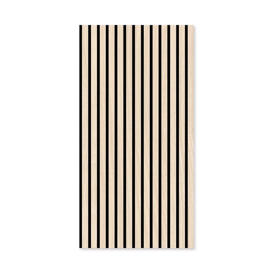 Panel acústico modular de pared JANGAL de 1040 x 520 x 10 mm, madera auténtica de roble Letea, panel acústico 3D