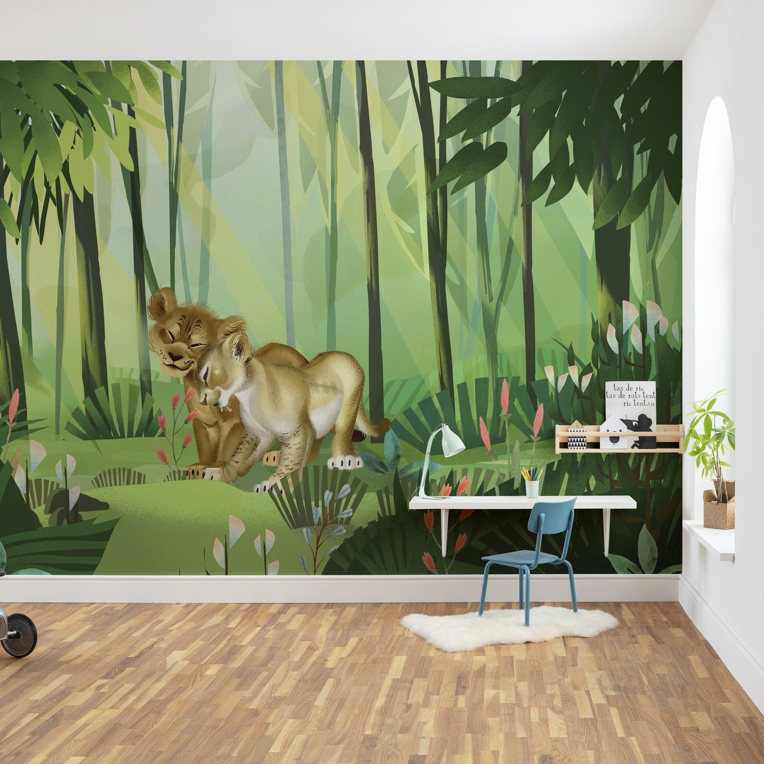 Papel pintado fotográfico Komar Disney El Rey León Amor 280 x 400 cm Tejido no tejido Amor Historia de amor Simba Nala