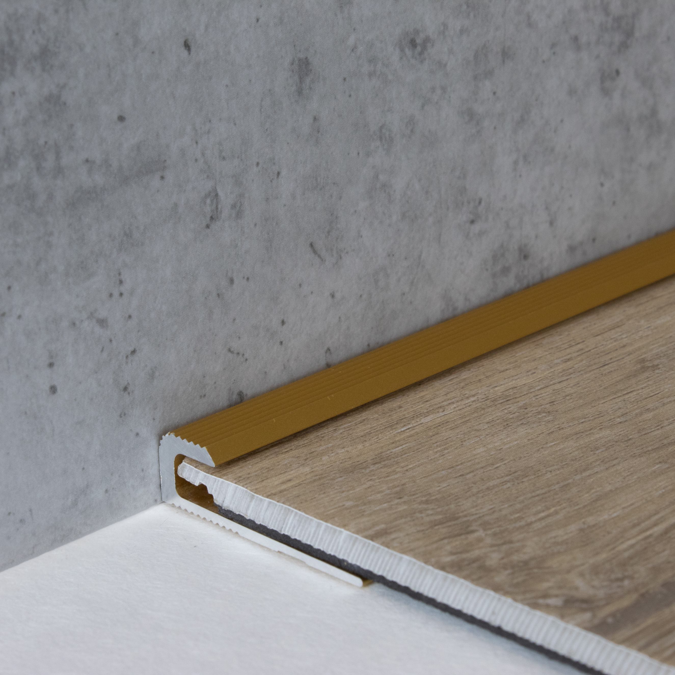 Perfiles de canto y acabado PROVISTON Cavan B 30 mm, altura de canto 5 mm, aluminio anodizado