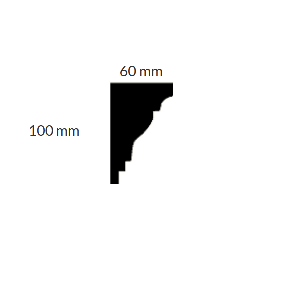 Stuckleiste "Regensburg" (Leisten aus Gips) Skizze