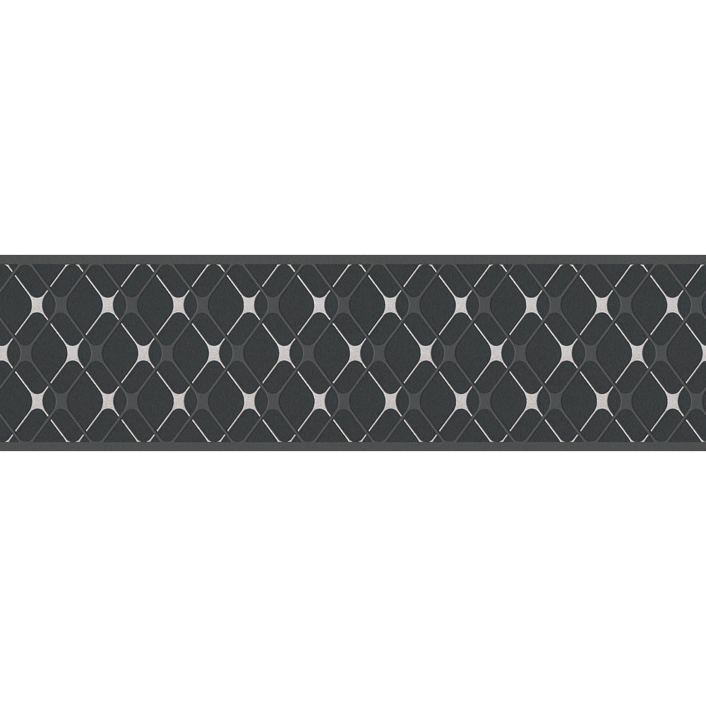 A.S. Creation Only Borders 11 384225 Cenefa no tejida Geométrica 5,00 x 0,17 m Negra