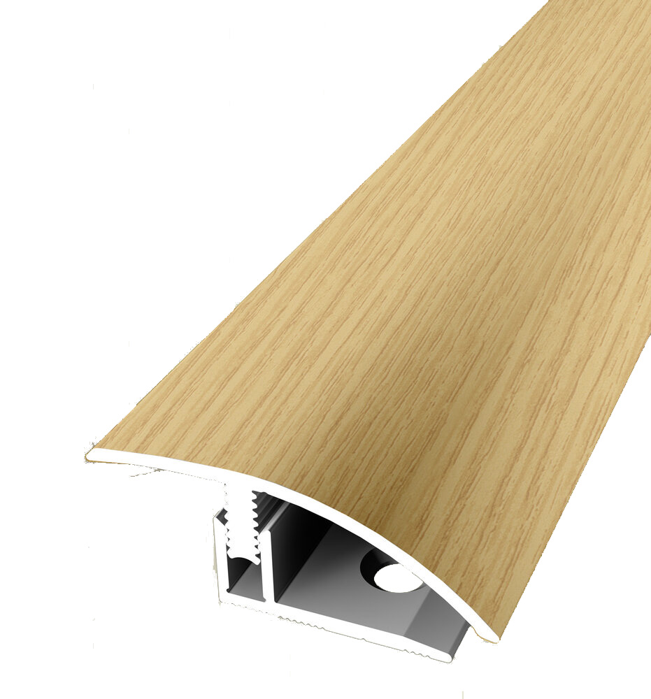 Perfil de transición PROVISTON B 39 mm, altura de borde 7-12 mm, tira de transición, aluminio anodizado