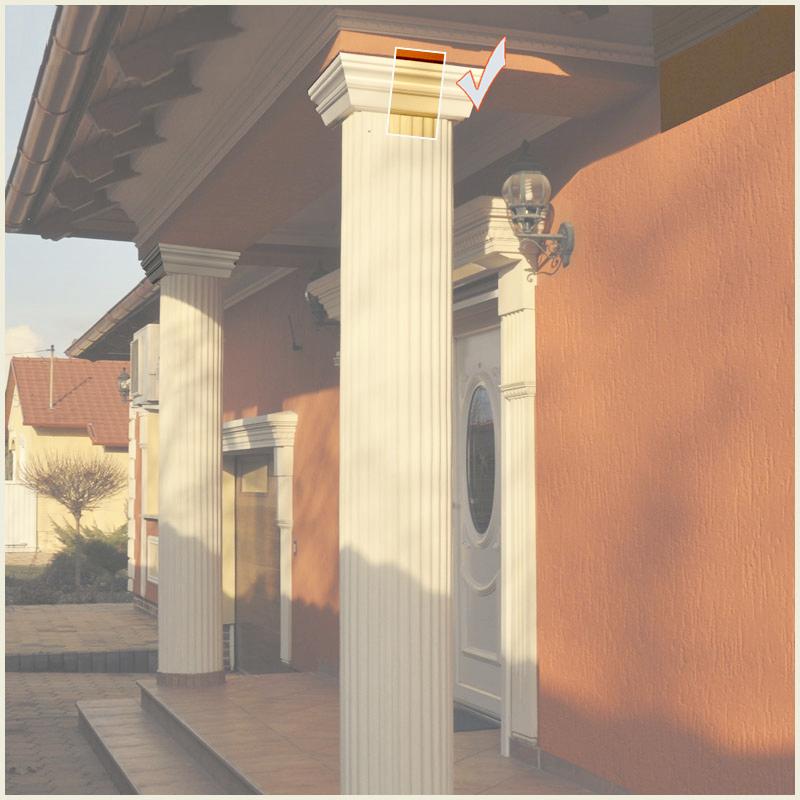 Säulendekoration mit "Wiesemann FP-13"