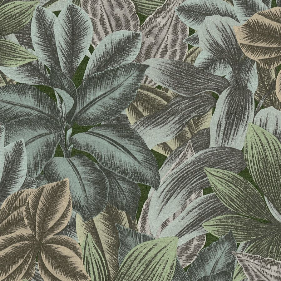 A.S. Creation Estilos de viaje 392223 Papel pintado no tejido Botánico 10,05 x 0,53 m Verde