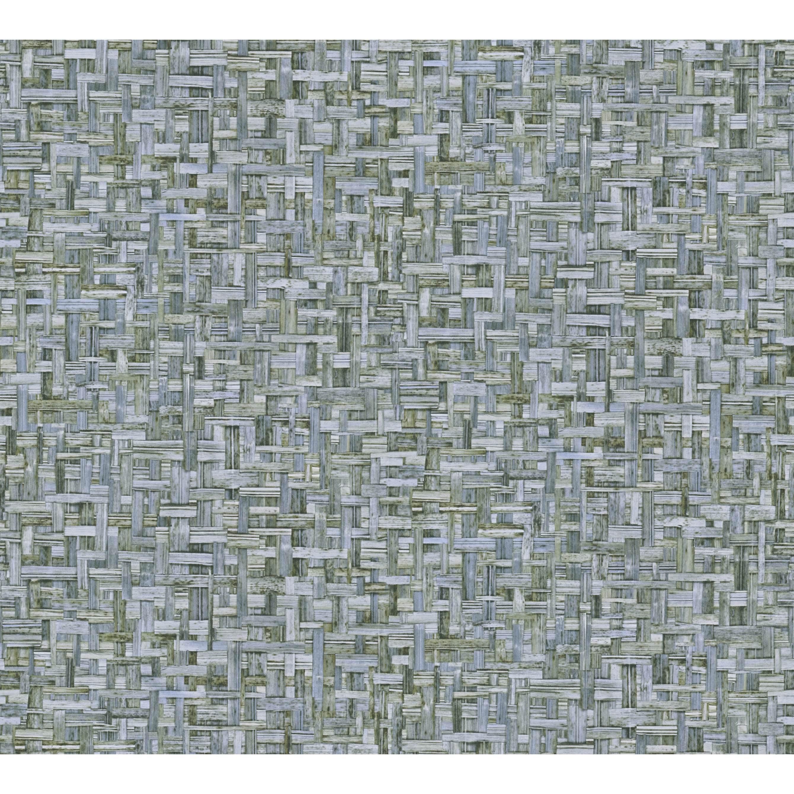 A.S. Creation Estilo Selva 377063 Papel pintado no tejido Imitación madera 0,53 x 10,05 m Azul