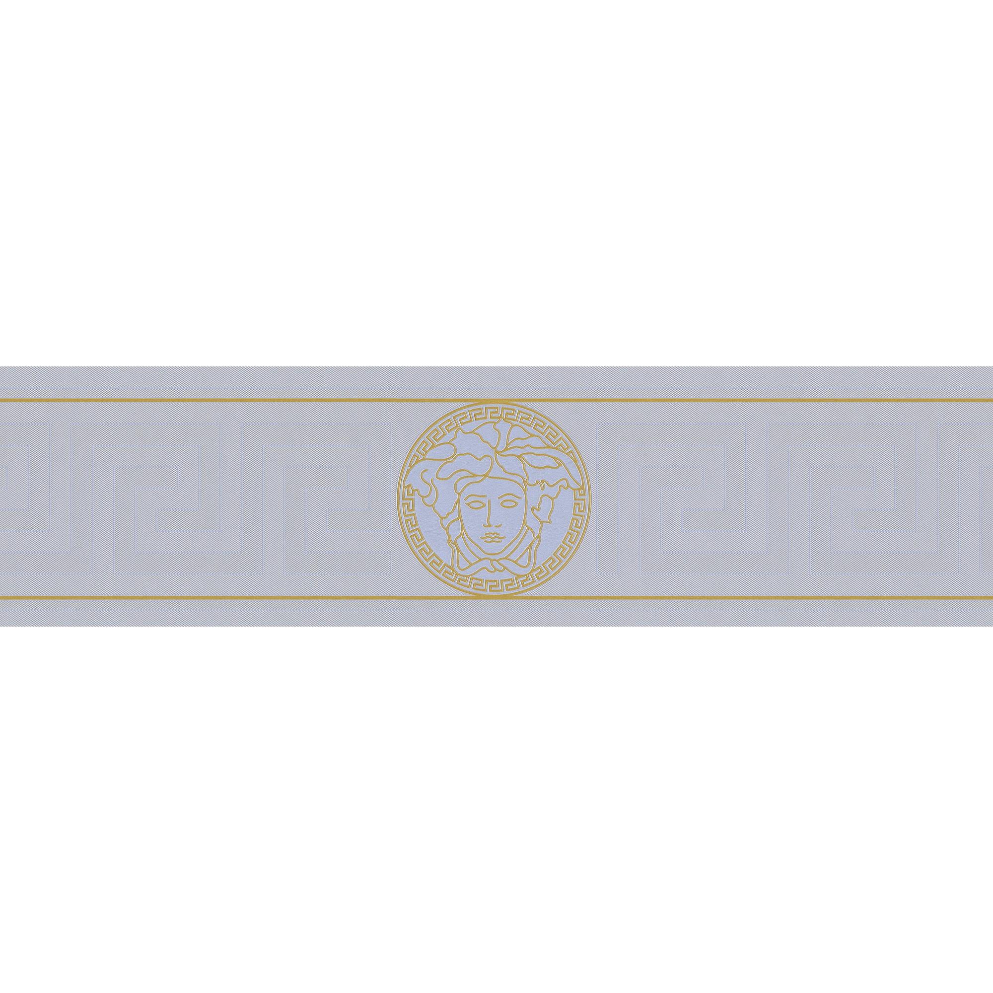 A.S. Creation Versace 3 935225 Borde no tejido borde 0,13 x 5 m Plata