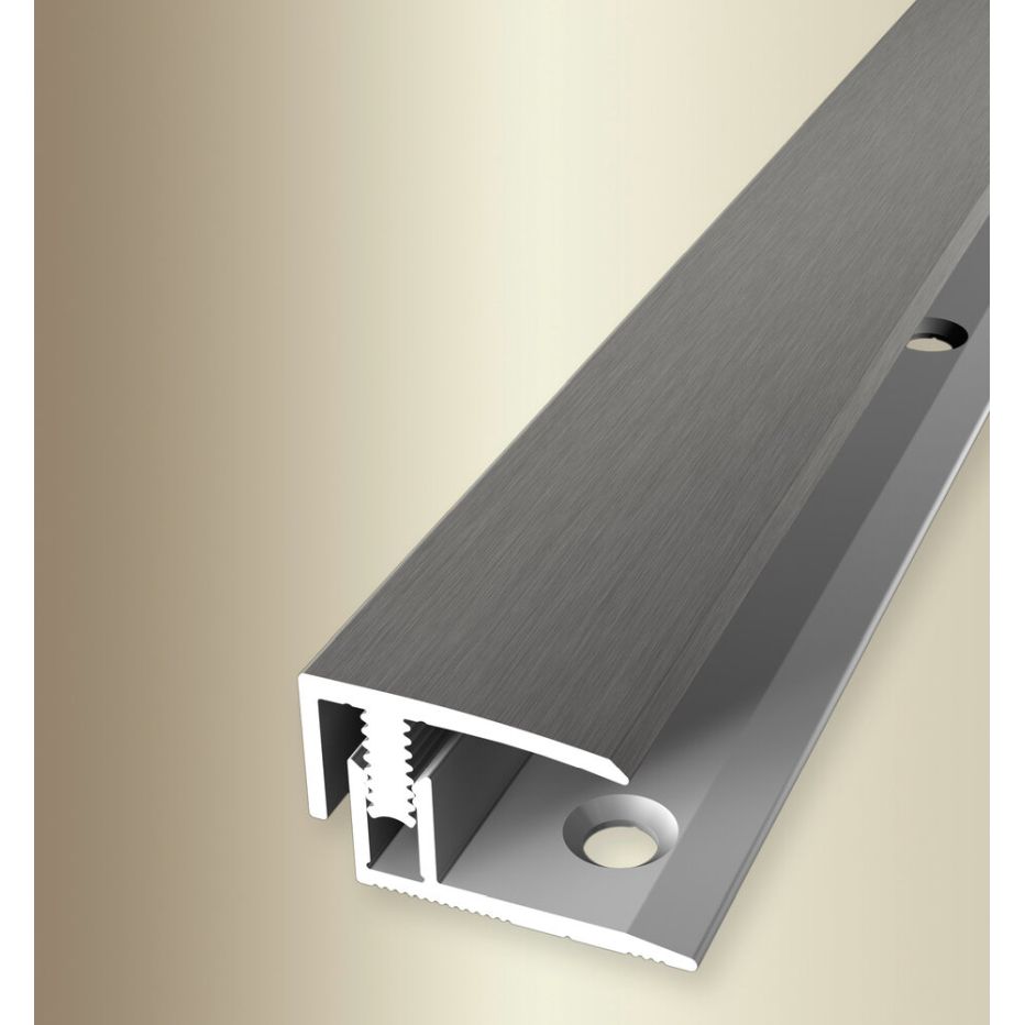 Perfiles de remate y canto PROVISTON, ancho 21 mm, altura de canto 7-12 mm, aluminio anodizado