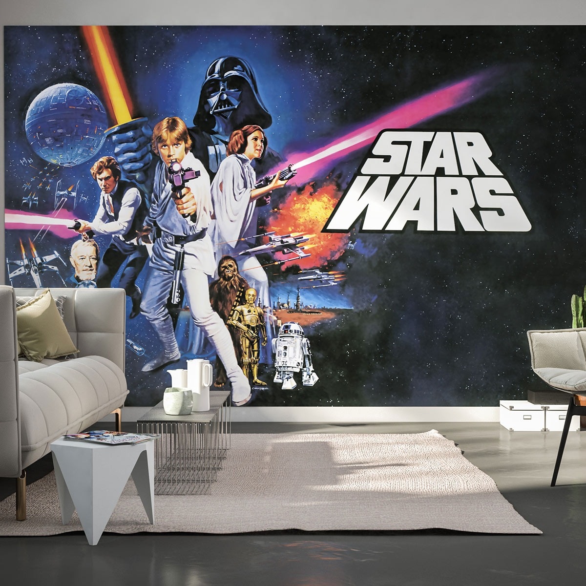 Papel pintado fotográfico Komar, póster de Star Wars, 250 x 400 cm, tela no tejida, Galaxy Episodio IV - Una nueva esperanza