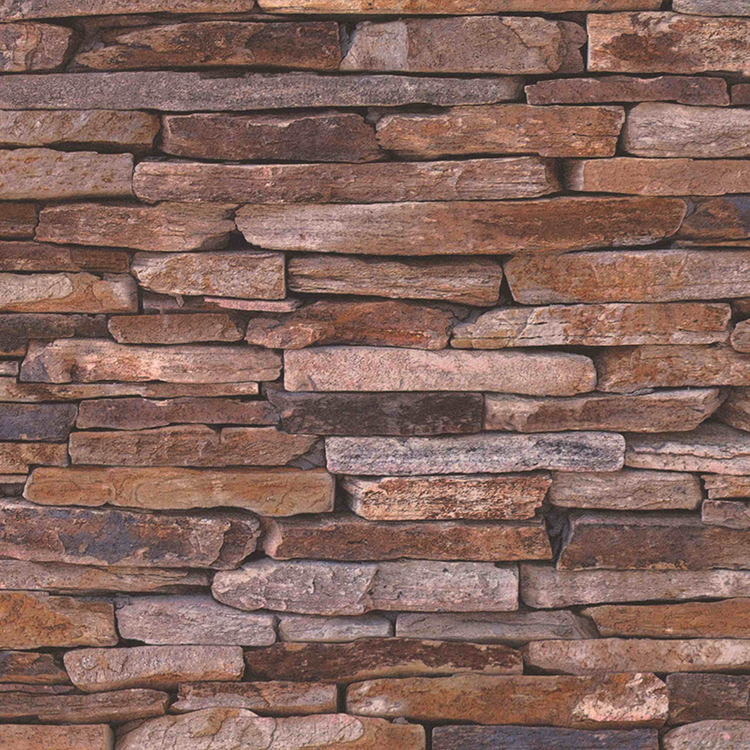 A.S. Creation Madera y Piedra 914217 Papel pintado no tejido Imitación piedra 0,53 x 10,05 m Beige