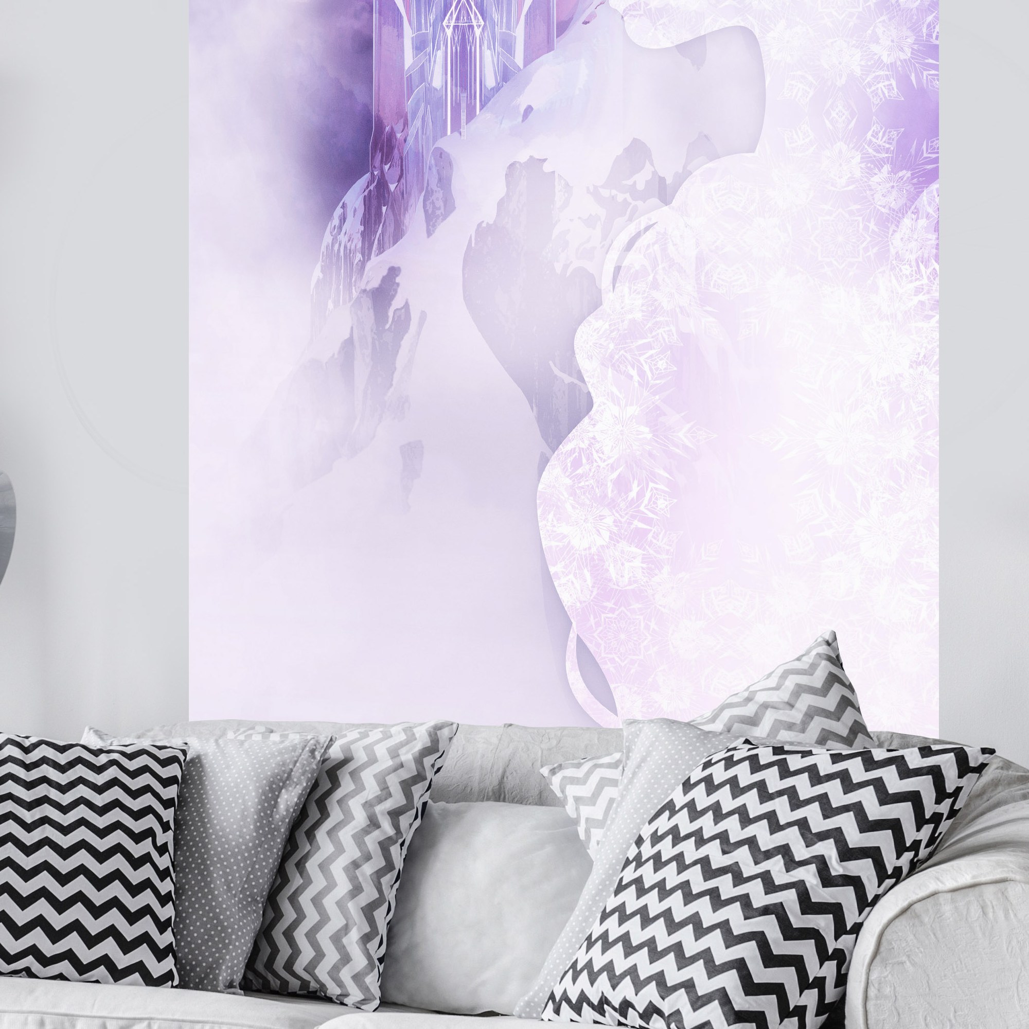Papel pintado fotográfico Komar Disney Frozen Winter Wonderland 200 x 120 cm, tejido no tejido, Frozen Adventure Winter Wonderland