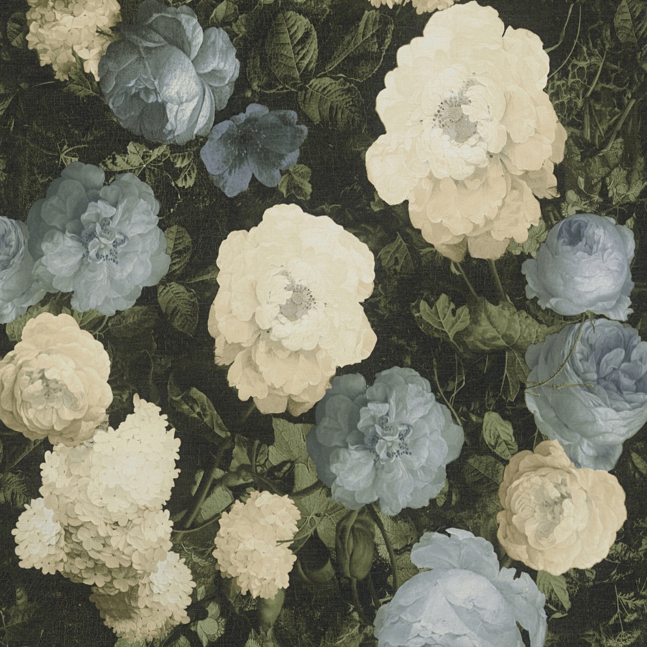 A.S. Creation Historia del Arte 376502 Papel pintado no tejido Diseño floral 0,53 x 10,05 m Azul