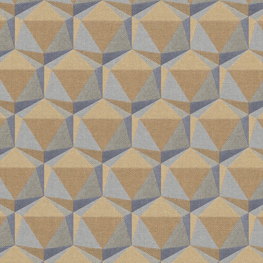 A.S. Creation Nara 387483 Papel pintado no tejido Geométrico 10,05 x 0,53 m Amarillo