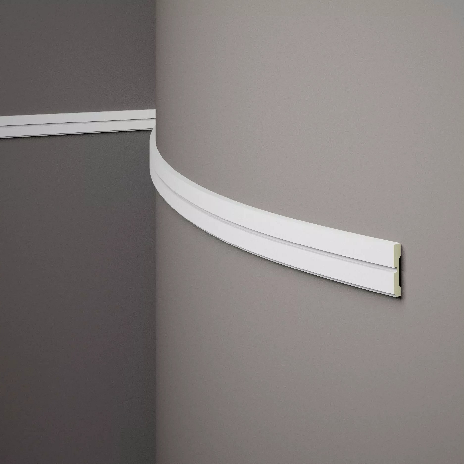 Perfil flexible para pared Mardom MDD414F Profoam 11 x 51 x 2000 mm, blanco, decorativo y flexible
