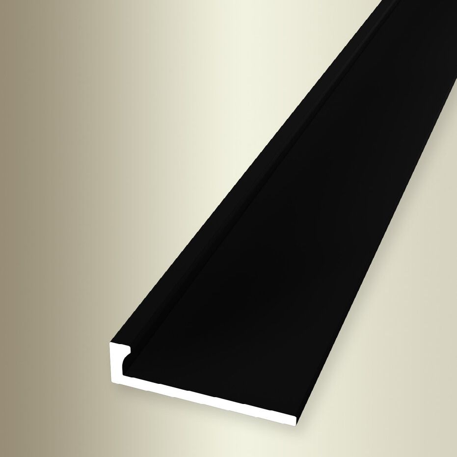 Perfiles de canto y acabado Küberit, 6 mm de alto, 21 mm de ancho, 2500 mm de largo, altura del canto: 4,5 mm, aluminio anodizado.