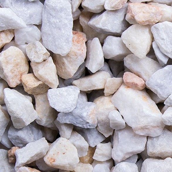 Grava de mármol Torina Splitt Premium de 8 a 16 mm, piedra natural blanca para jardín, GSH