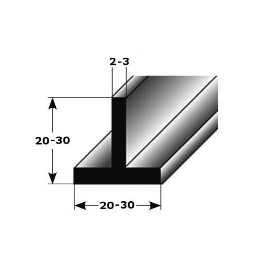 Perfiles de construcción y montaje Auer Albarracin Ancho 20 - 30 mm Perfil en T Aluminio