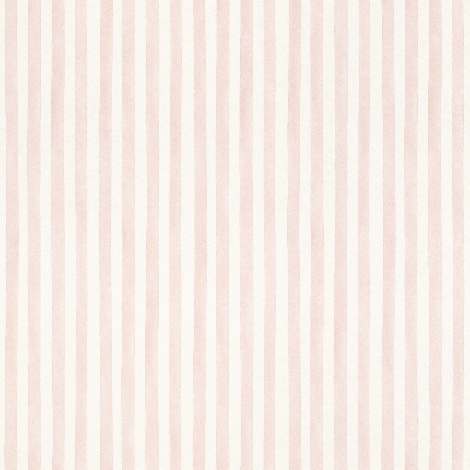 Rasch Bambino XIX 252750 Papel pintado no tejido Diseño a rayas 0,53 x 10,05 m Blanco Rosa