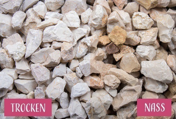 Grava Jura de 2-5 mm, grava premium, piedra caliza, piedra natural, beige, piedras para jardín, grava, GSH