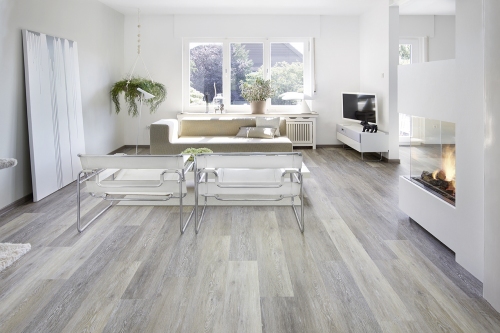 Laminatboden grau